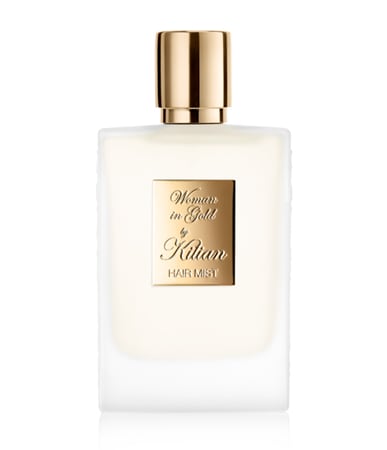 Woman in Gold Hair Mist
